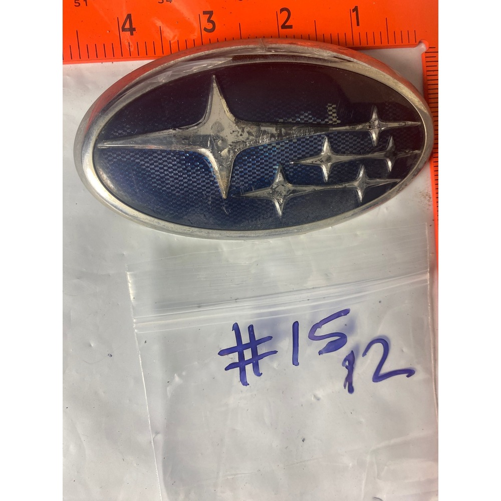 Subaru Emblem Badge Logo Blue Silver Oval Front Rear Trunk Grille